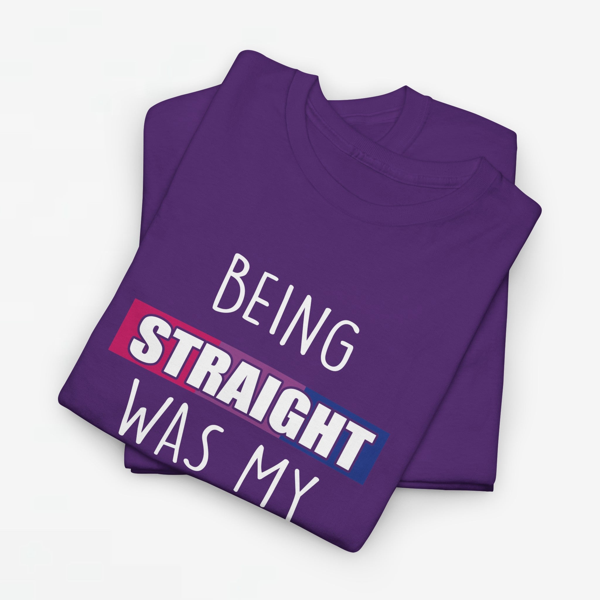 Gay Pride T-shirt - Being Straight Was My Phase - Oversized #61