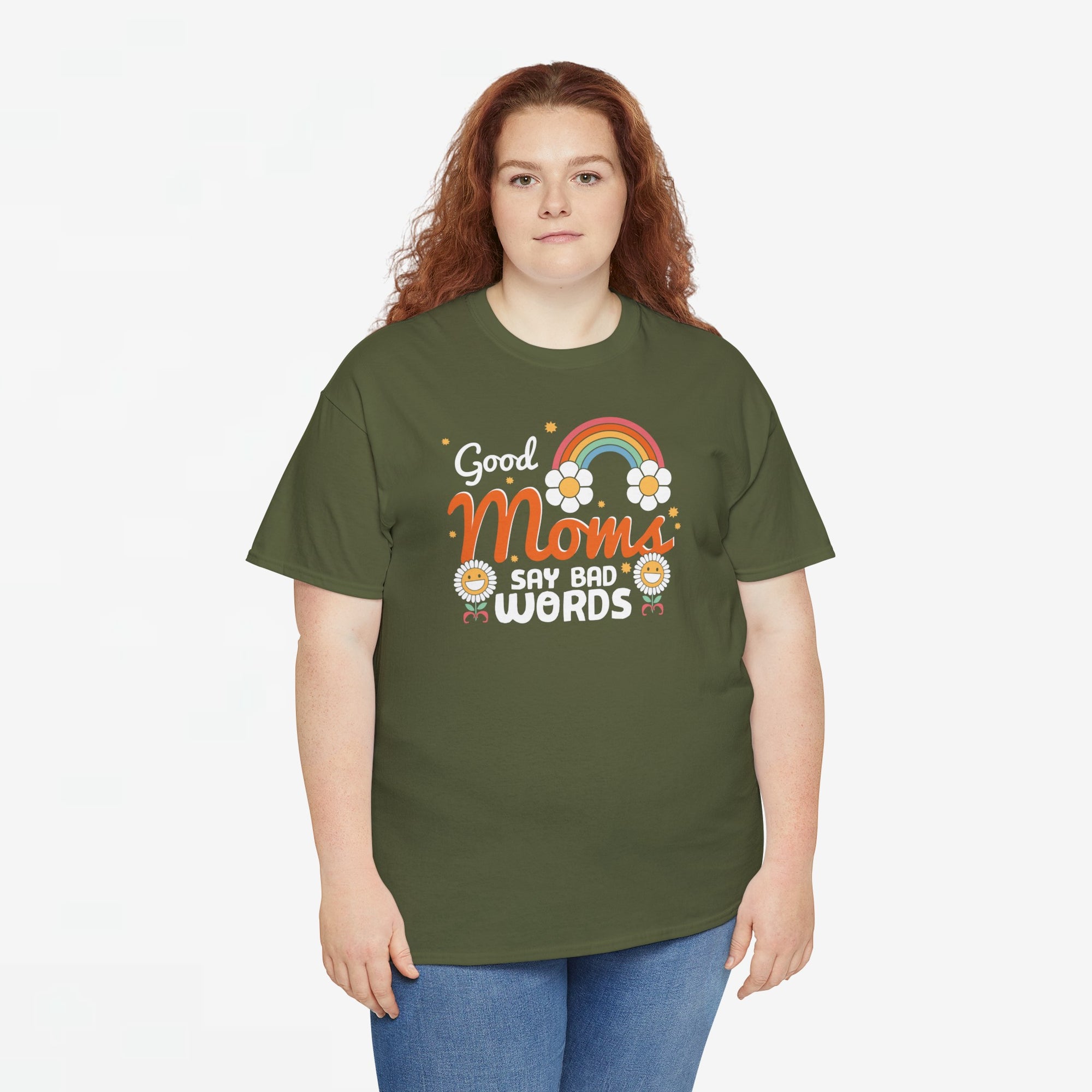 Moederdag Mama Cadeau - T-shirt - Good Moms Say Bad Words - Oversized - #38