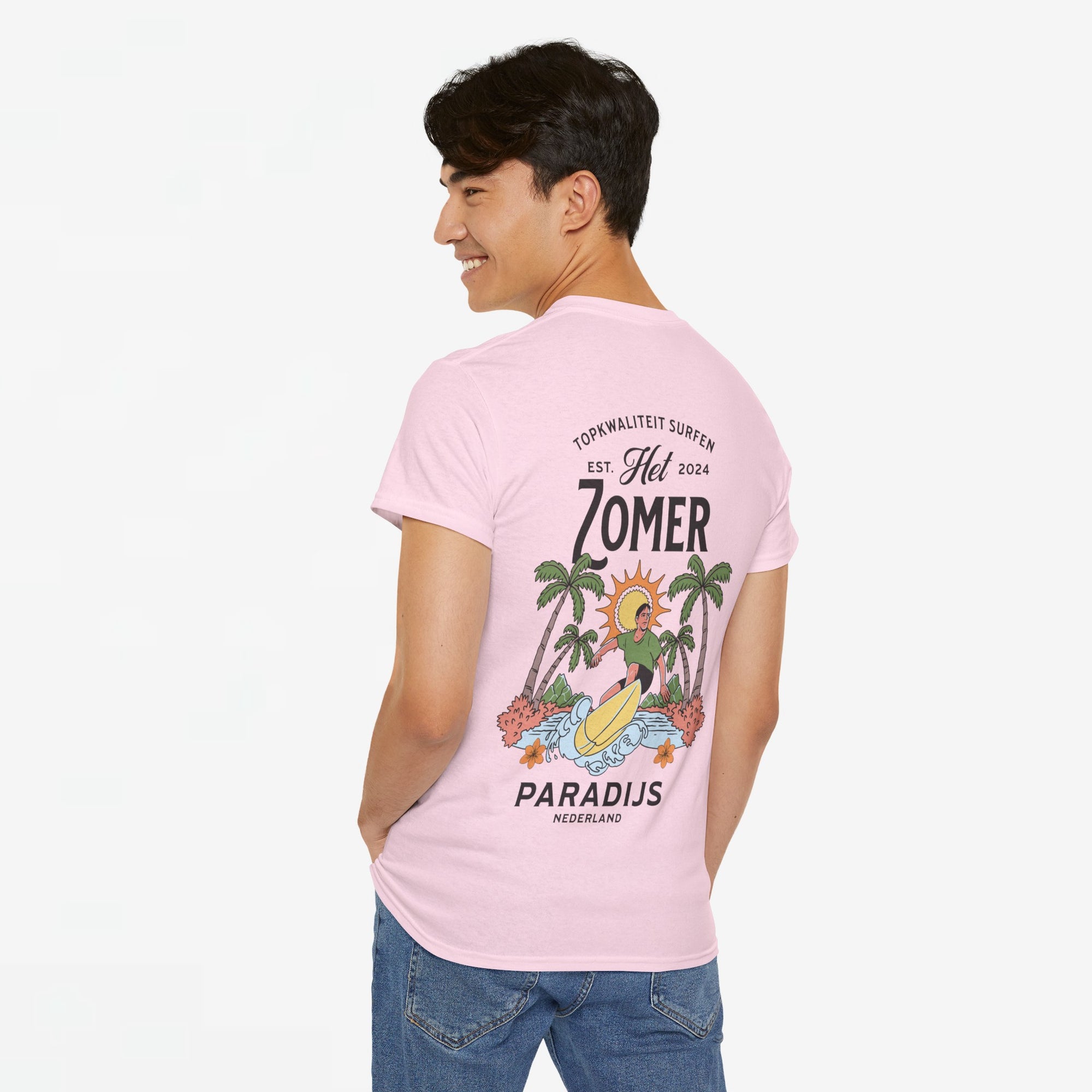 Zomer T-shirt voor Heren - Skrrtshirt Zomervakantie Oversized Tee #10 - Zomer Paradijs