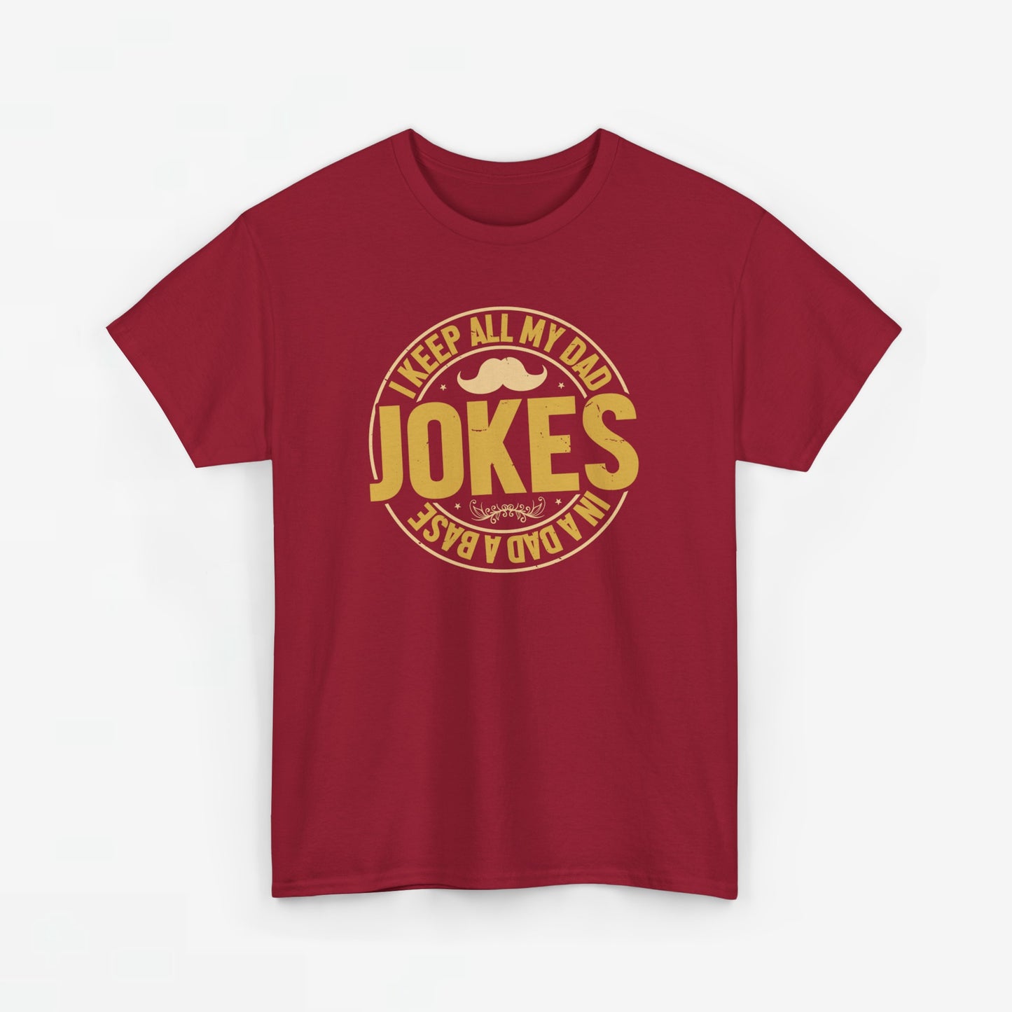 Vaderdag Papa Cadeau - T-shirt - I keep all my Dad Jokes in a Dad-a-base  - Oversized #37