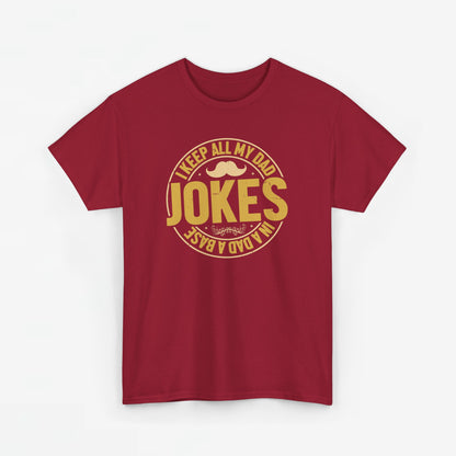 Vaderdag Papa Cadeau - T-shirt - I keep all my Dad Jokes in a Dad-a-base  - Oversized #37