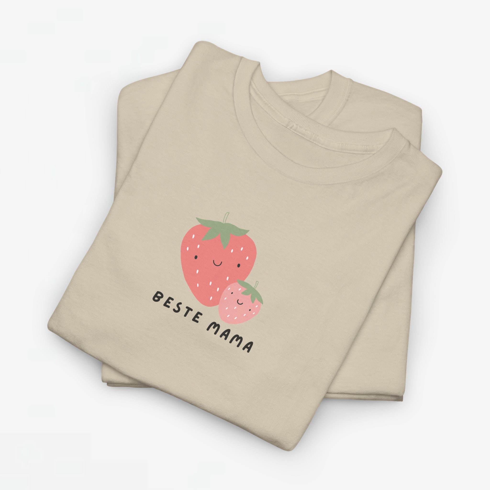 Moederdag Mama Cadeau - T-shirt - Beste Mama Aardbei - Oversized - #17