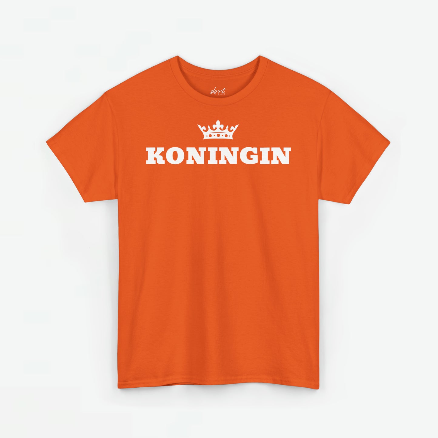 Oranje Shirt Koningin | Front Print | Koningsdag T-shirt | Oversized | Dames