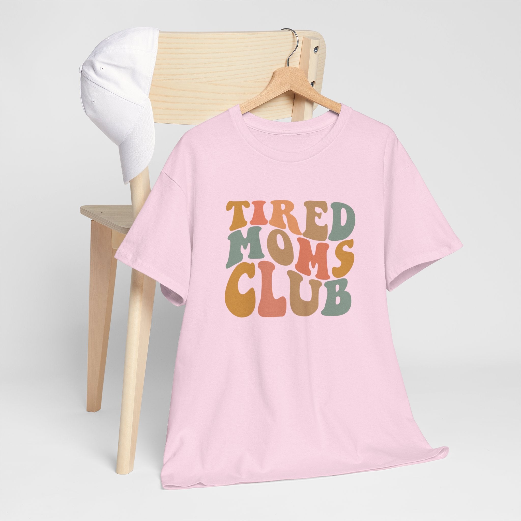 Moederdag Mama Cadeau - T-shirt - Tired Moms Club - Oversized - #67
