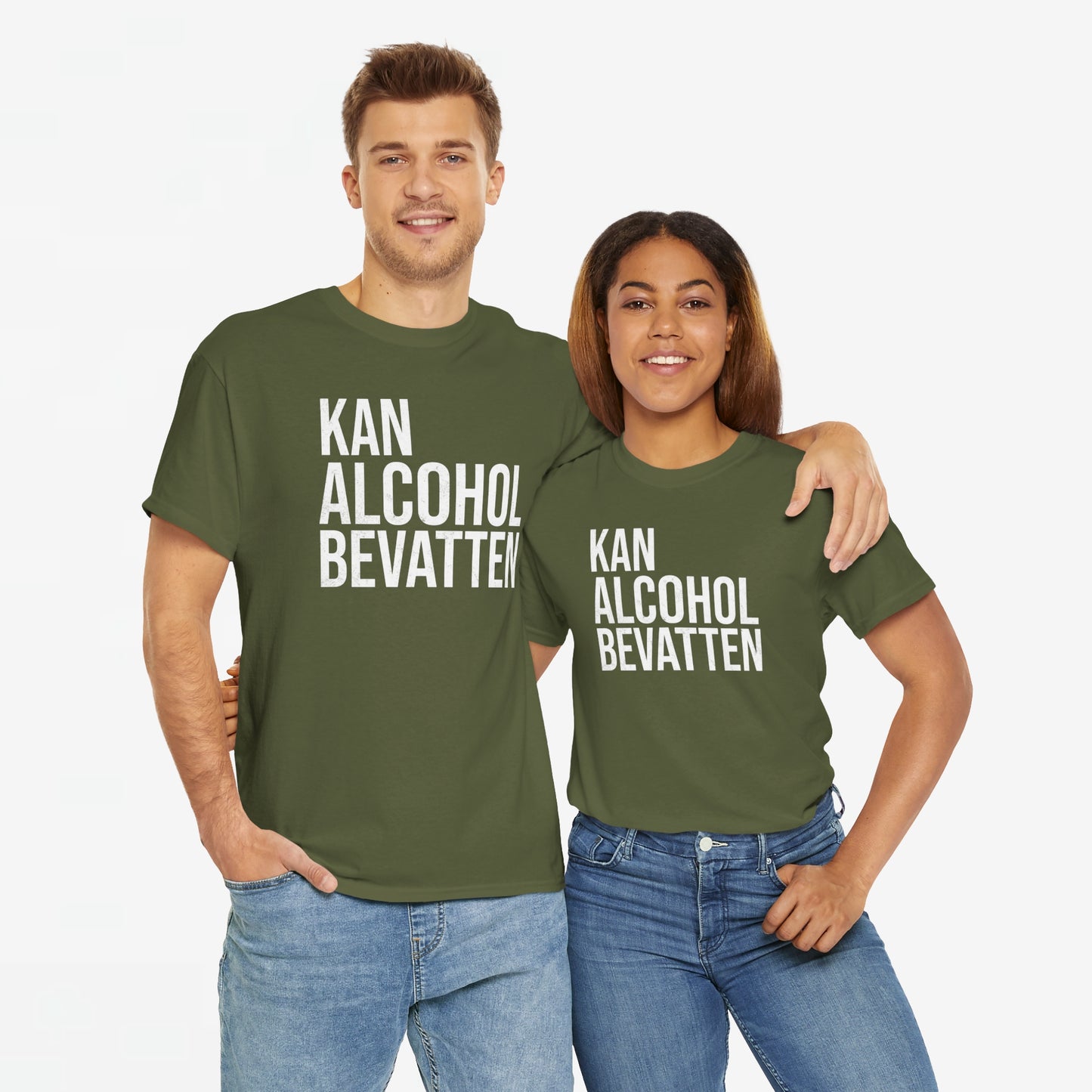 Kan Alcohol Bevatten | Front Print | Koningsdag T-shirt | Oversized