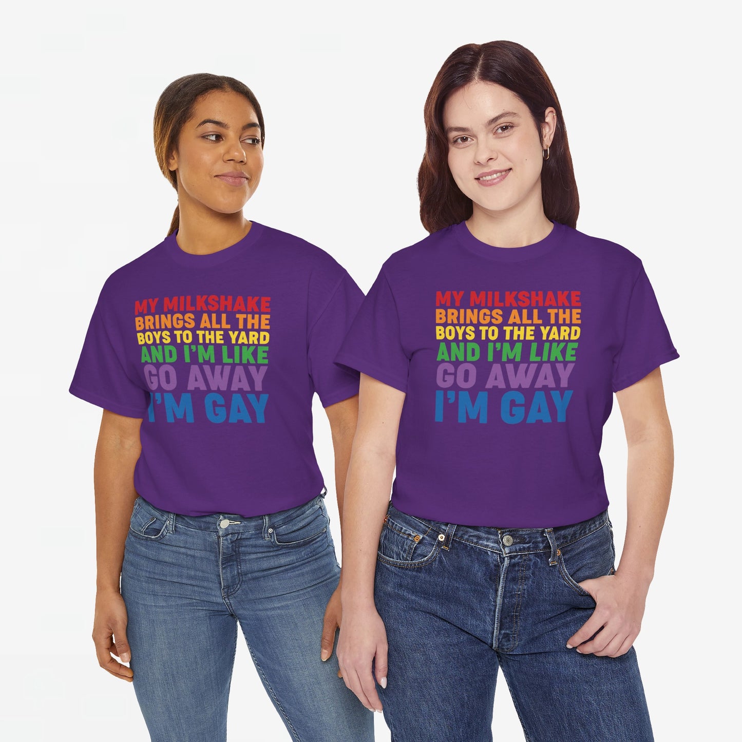 Gay Pride T-shirt - Go Away I'm Gay - Oversized #45