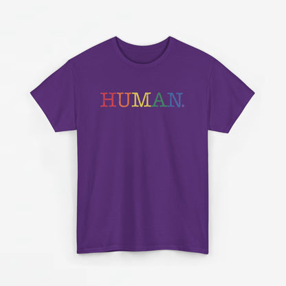 Gay Pride T-shirt - Regenboog Human - Oversized #1