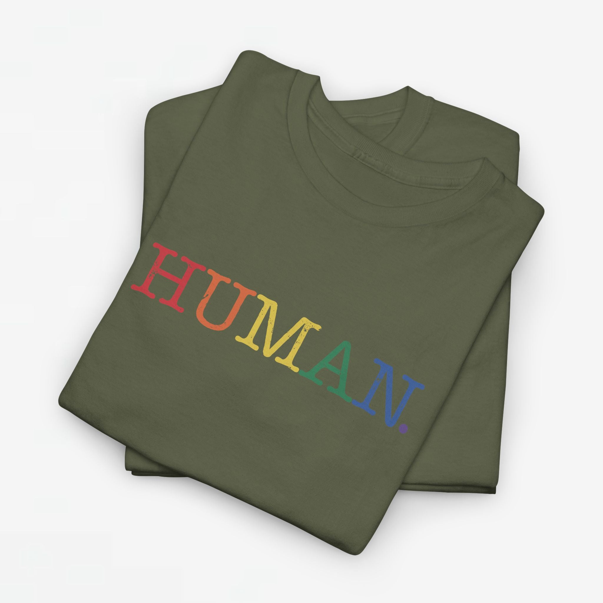 Gay Pride T-shirt - Regenboog Human - Oversized #1