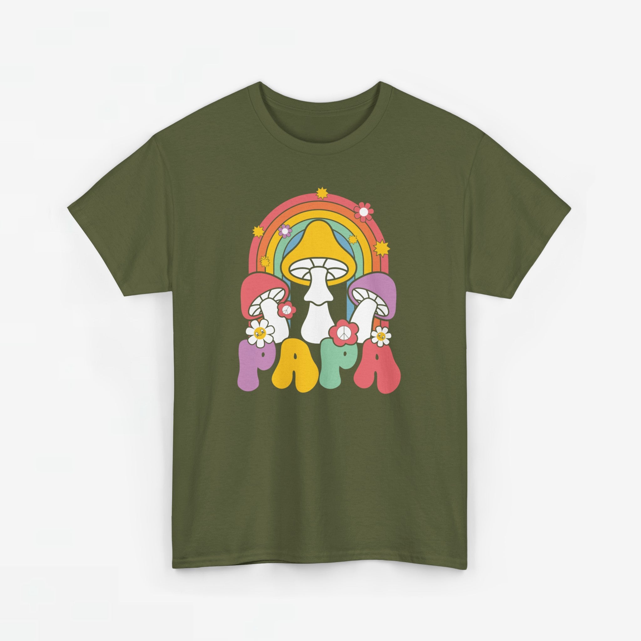 Vaderdag Papa Cadeau - T-shirt - Mushroom Papa - Oversized #38