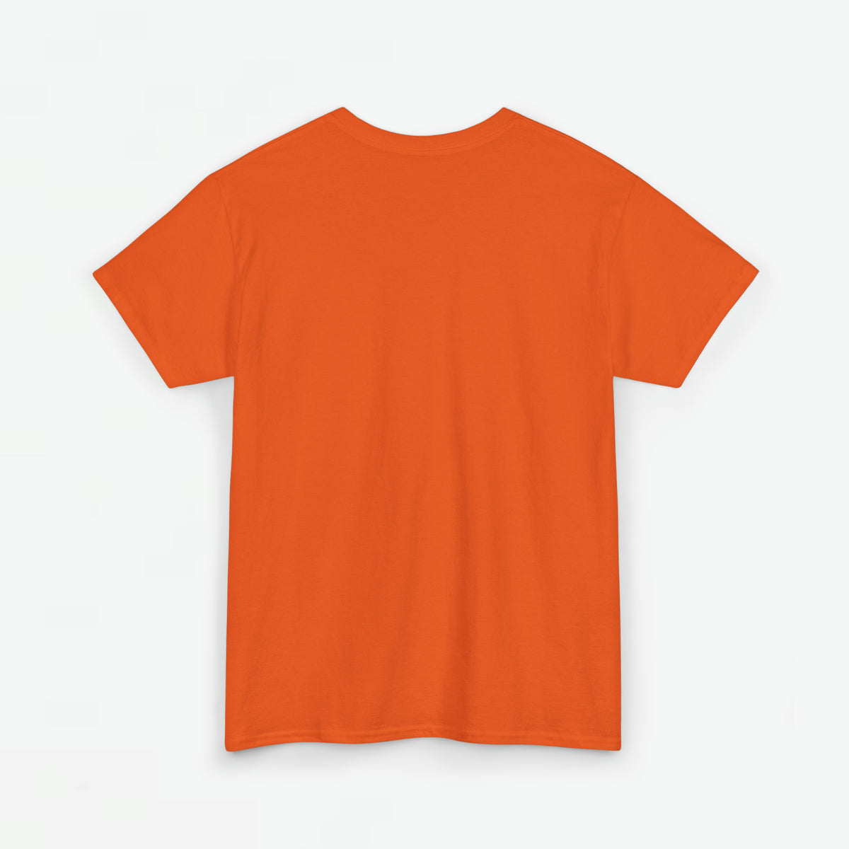 Oranje T-shirt, effen voorkant zonder zichtbare print