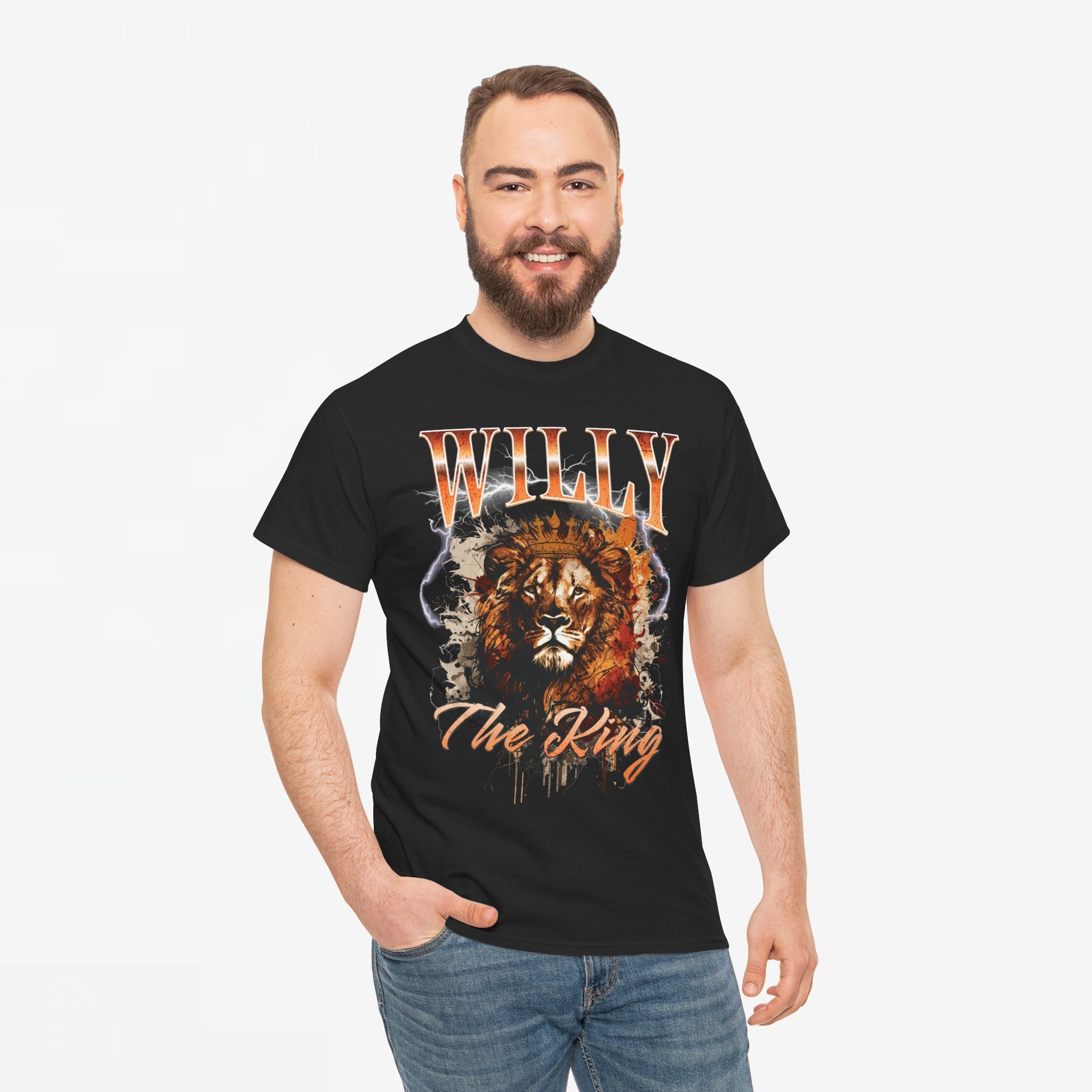 Willy The King 90s Vintage Bootleg | Front Print | Koningsdag T-shirt | Retro | Oversized
