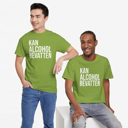 Kan Alcohol Bevatten | Front Print | Koningsdag T-shirt | Oversized