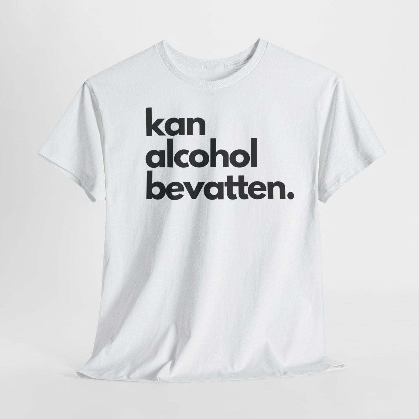 Kan Alcohol Bevatten | Front Print | Koningsdag T-shirt | Oversized