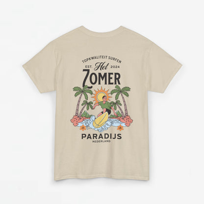 Zomer T-shirt voor Dames - Skrrtshirt Zomervakantie Oversized Tee #10 - Zomer Paradijs