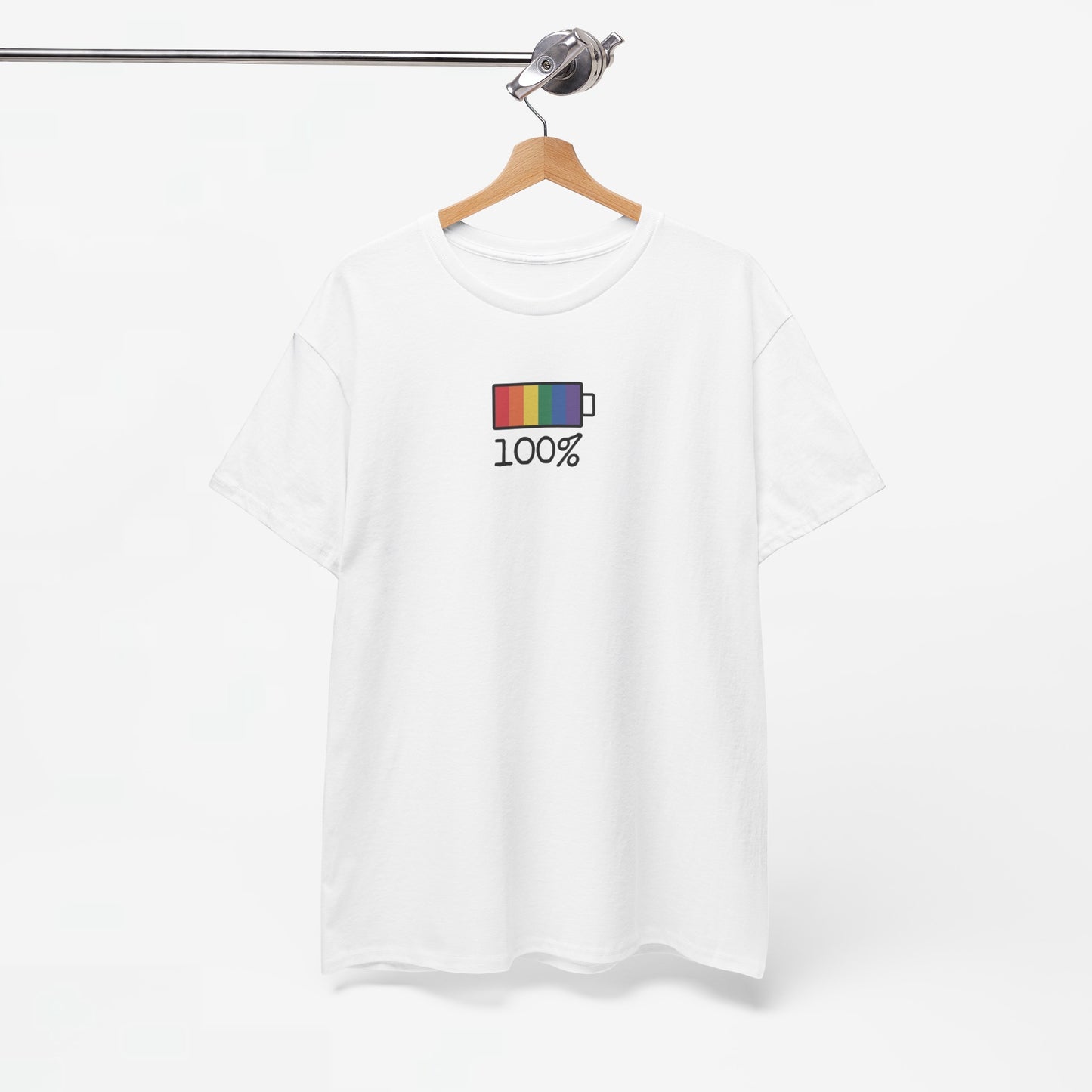 Gay Pride T-shirt - 100% Regenboog - Oversized #33