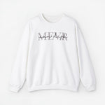 Gepersonaliseerde sweater wit met 'man dijk' bedrukking voorzijde