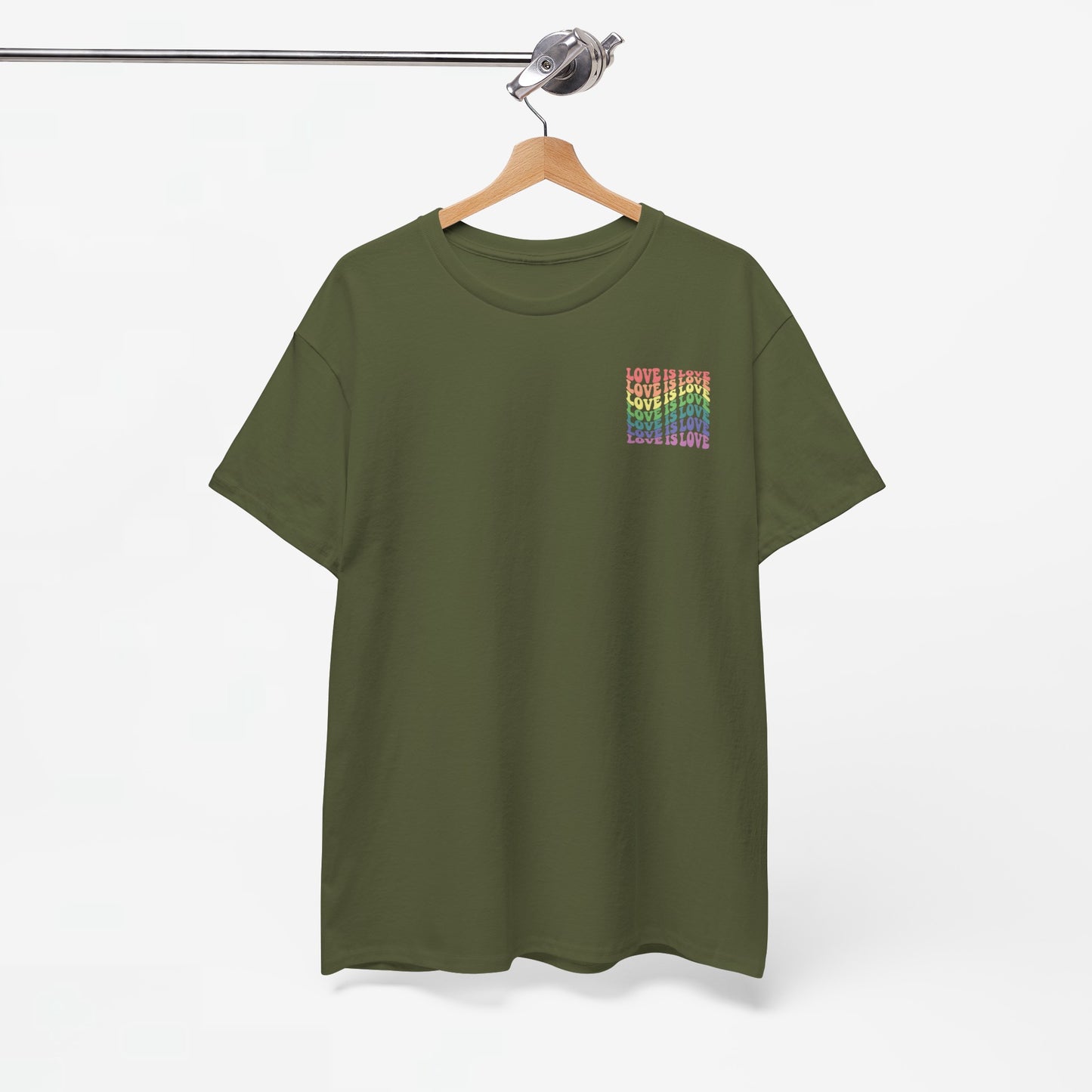 Gay Pride T-shirt - Love is Love - Back Print - Oversized #7