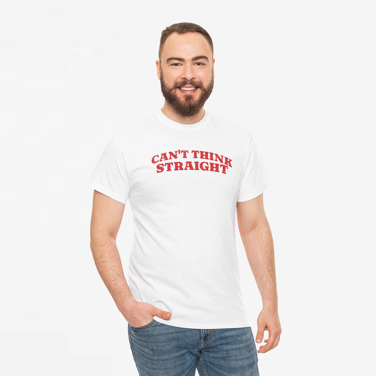 Gay Pride T-shirt -  Can't Think Straight - Oversized Tee