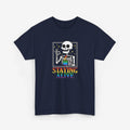Gay Pride T-shirt - Skelet Staying Alive | SkrrtShirt