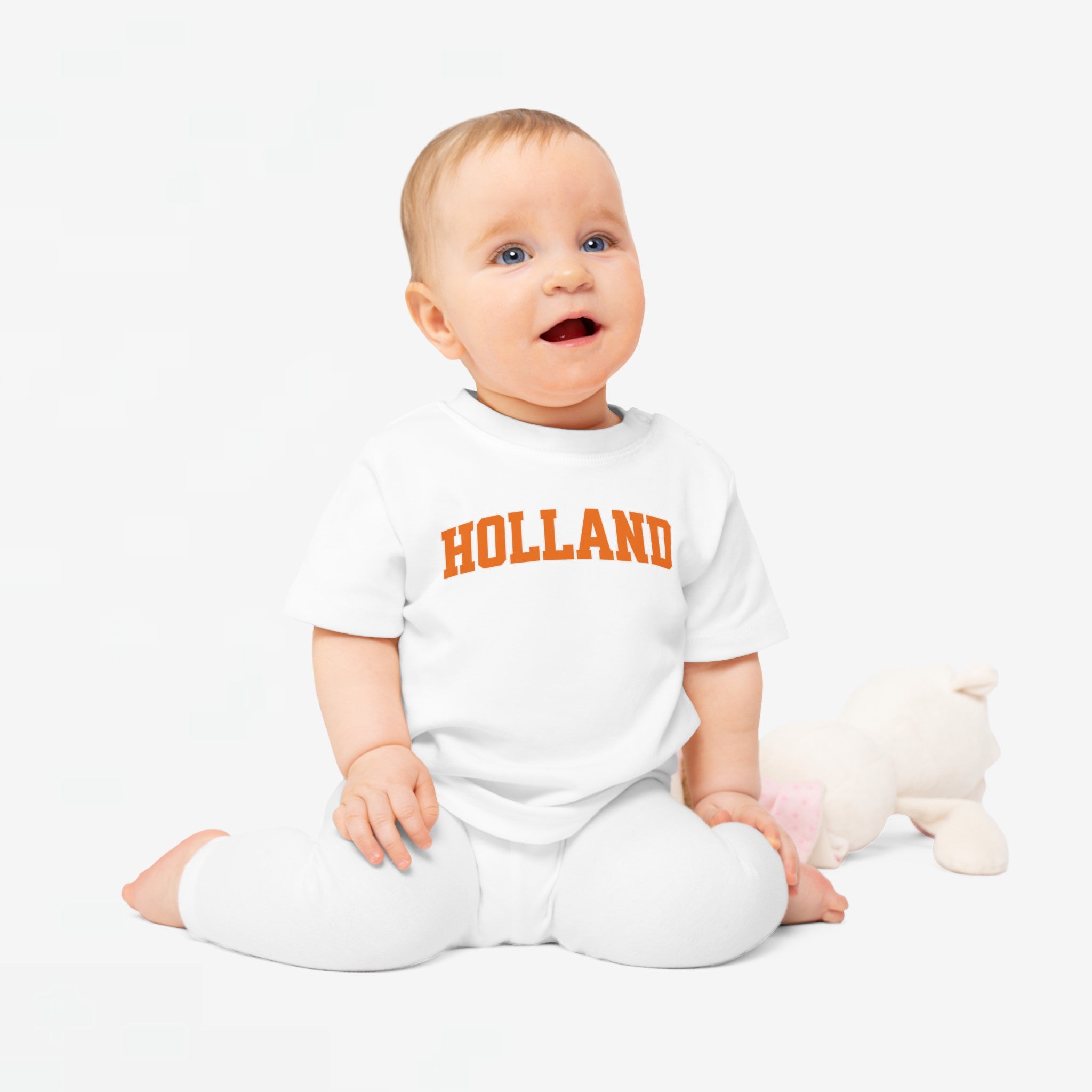 Baby T-shirt voor EK, WK en Koningsdag - HOLLAND
