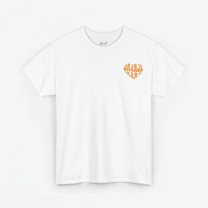 Oranje Hart | Back Print | Koningsdag T-shirt | Oversized | Dames