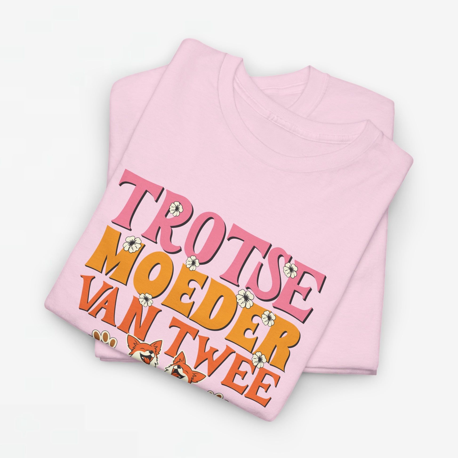 Mother's Day Mom Gift - T-shirt - Proud Mother of Two - Oversized - #95 