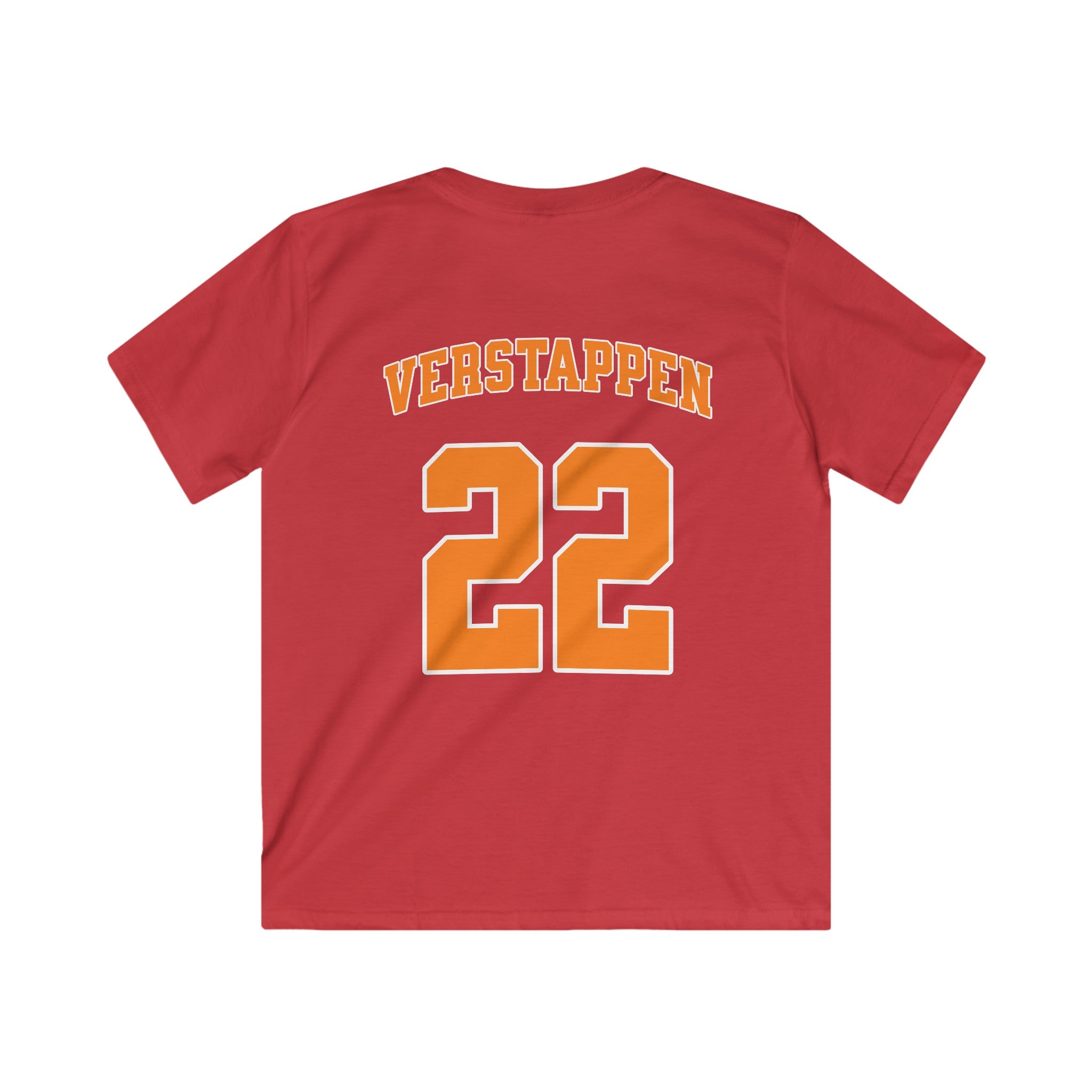 Kind Voetbal T-shirt - EK, WK en Koningsdag Kinderkleding- Personaliseer met Naam & Rugnummer - HOLLAND met Leeuw