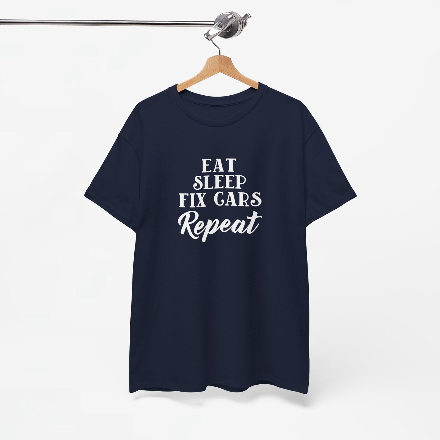 Vaderdag Papa Cadeau - T-shirt - Eat Sleep Fix Cars Repeat - Oversized #58