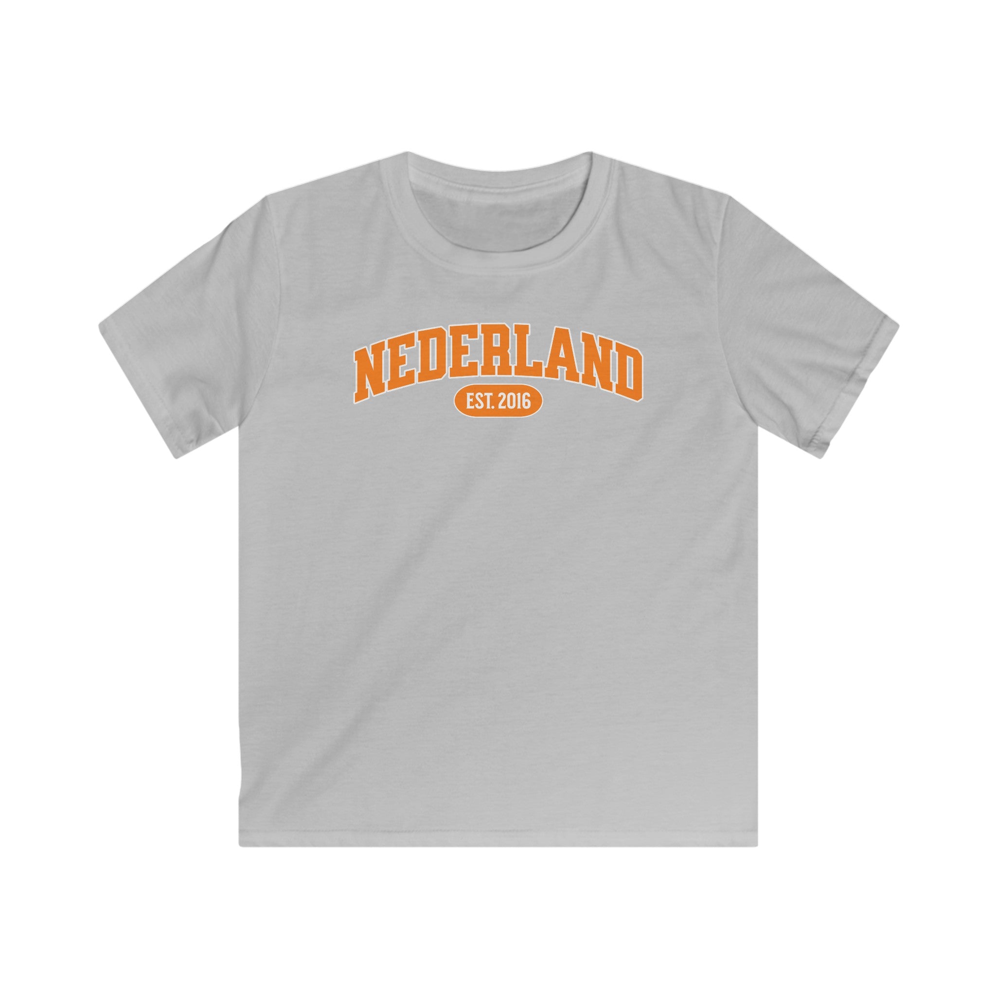 Kind Voetbal T-shirt - EK, WK en Koningsdag Kinderkleding - Personaliseer met Naam, Jaar & Rugnummer - NEDERLAND