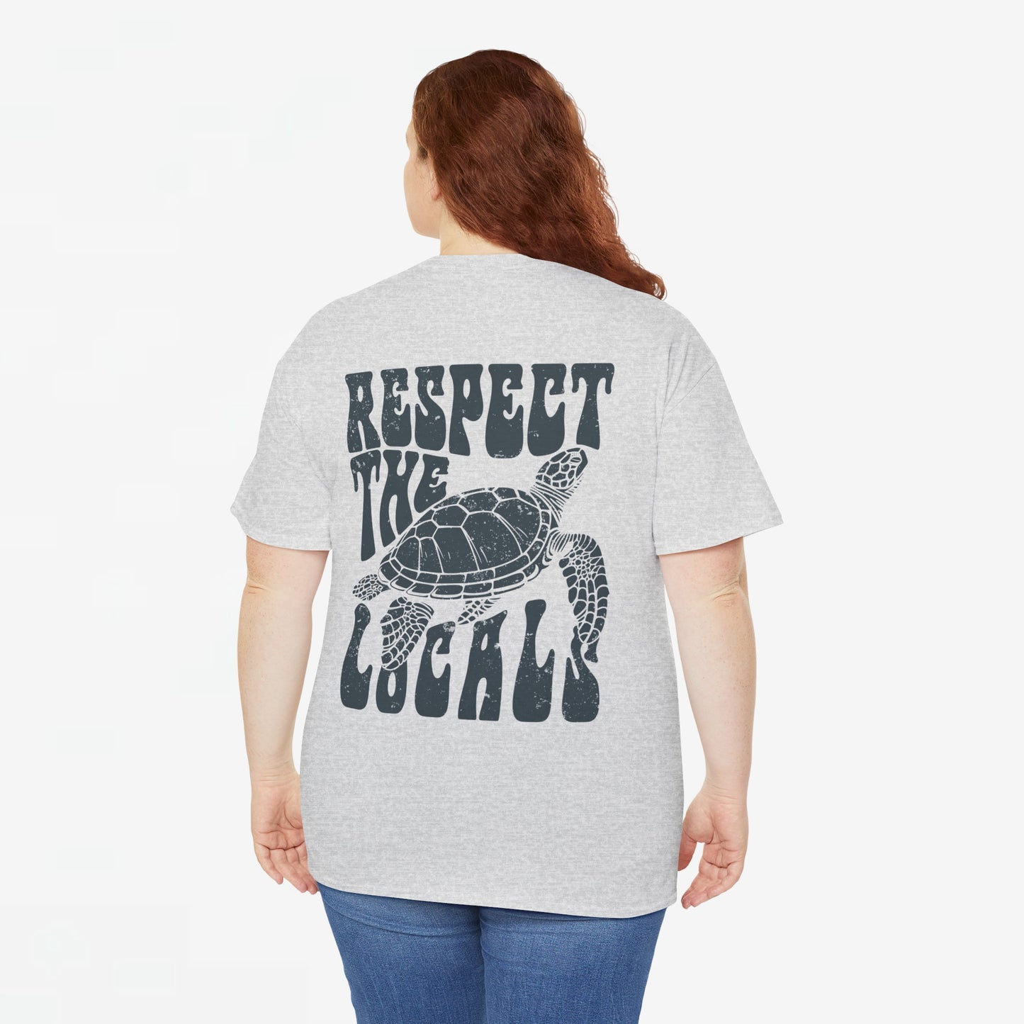 Zomer T-shirt voor Dames - Skrrtshirt Zomervakantie Oversized Tee #11 - Respect the locals