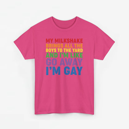 Gay Pride T-shirt - Go Away I'm Gay - Oversized #45