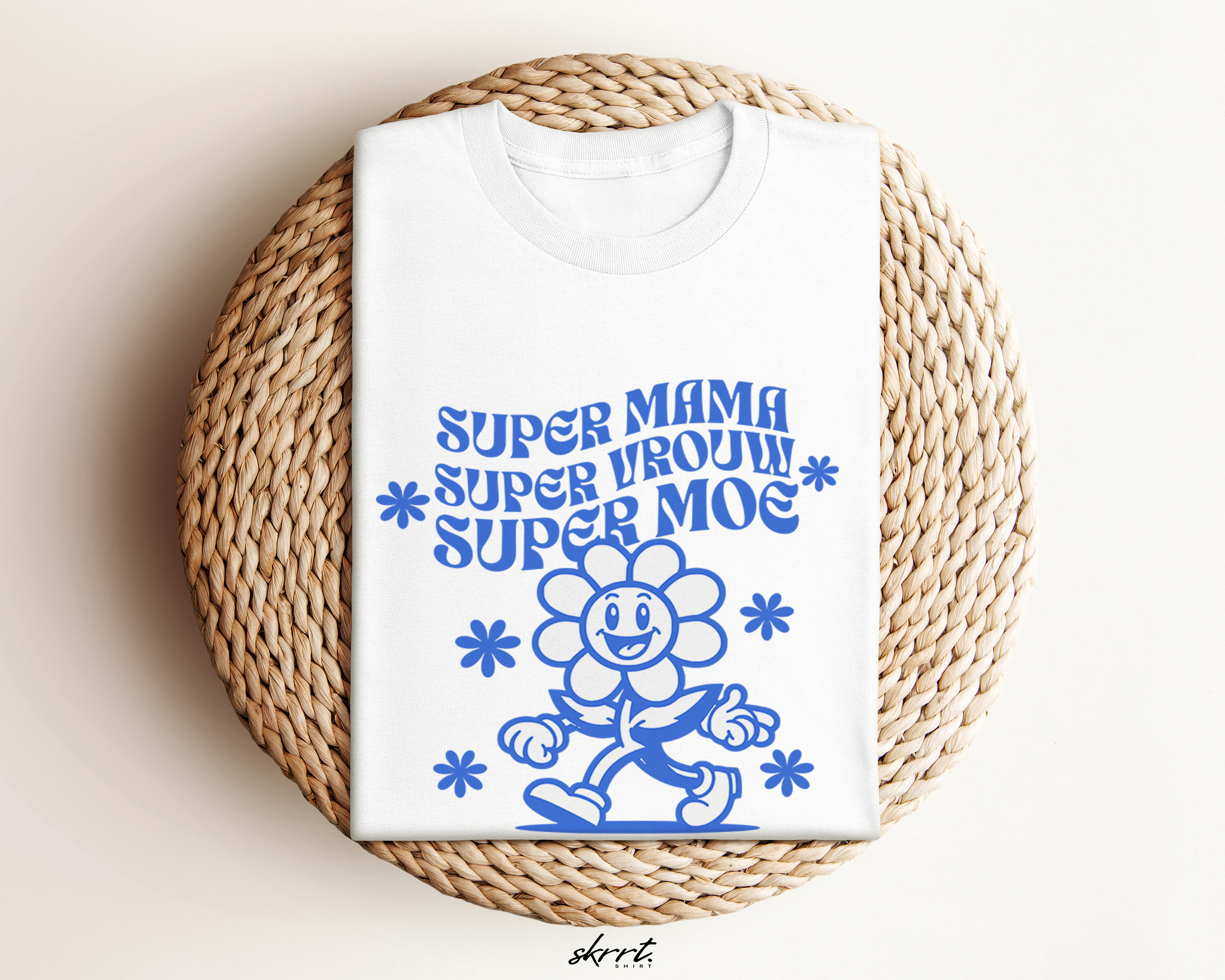 Moederdag Mama Cadeau - T-shirt - Super Mama, Super Vrouw, Super Moe - Oversized - #85