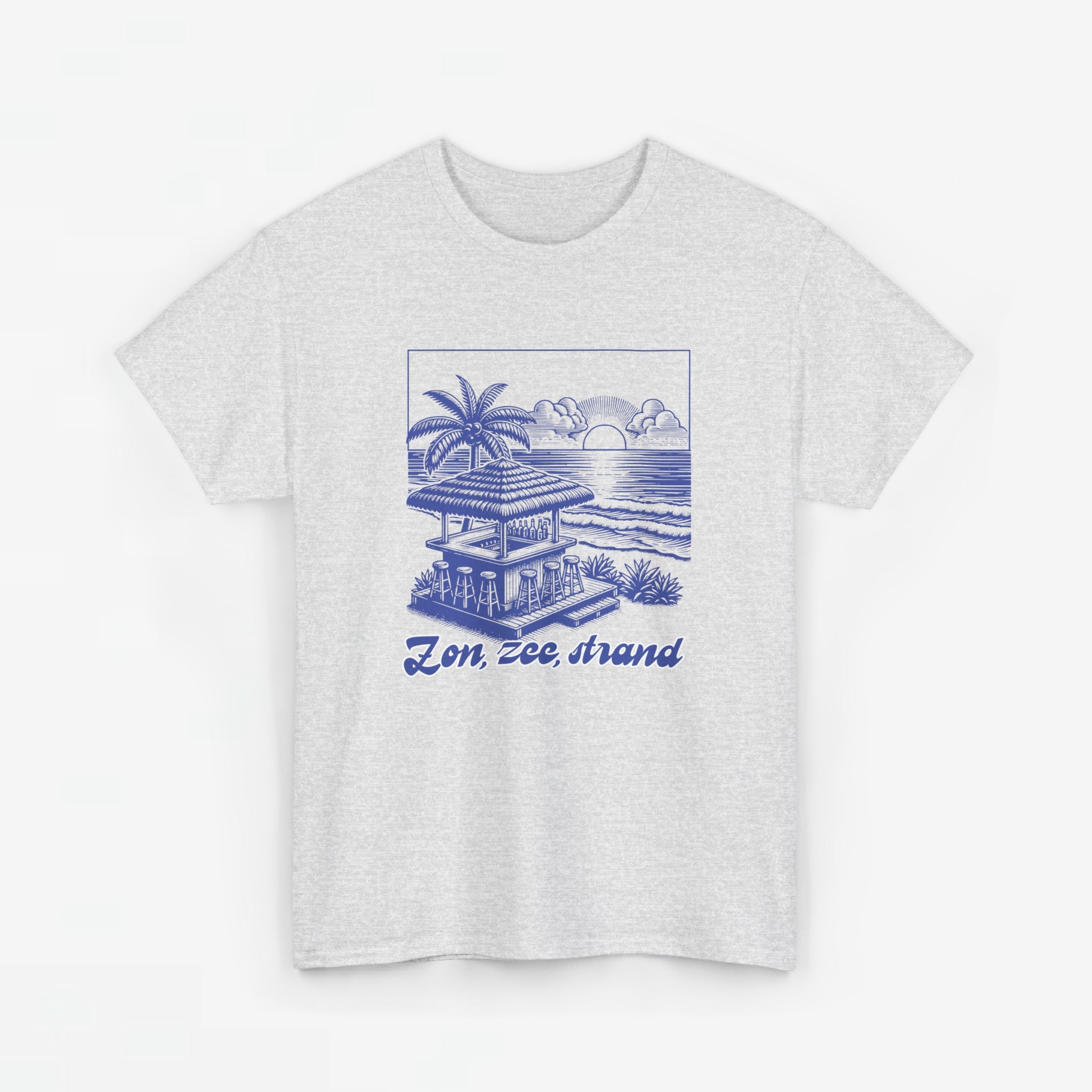 Dames Zomer Oversized T-shirt met print - Zon, Zee, Strand