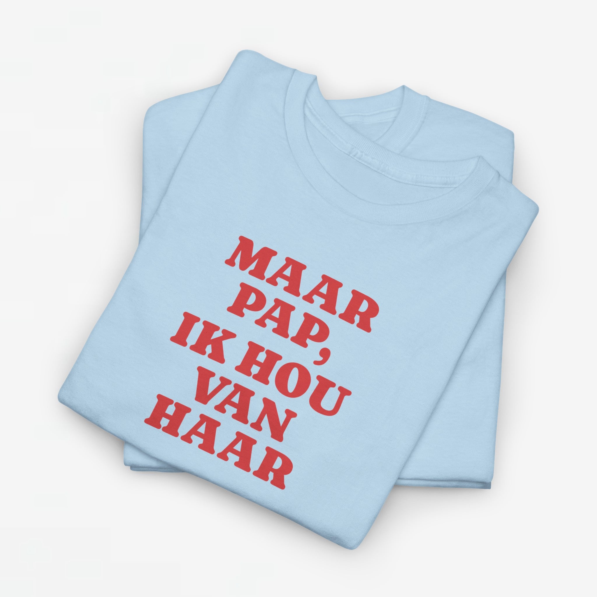 Gay Pride T-shirt -  Maar Pap, Ik Hou Van Haar - Oversized Tee