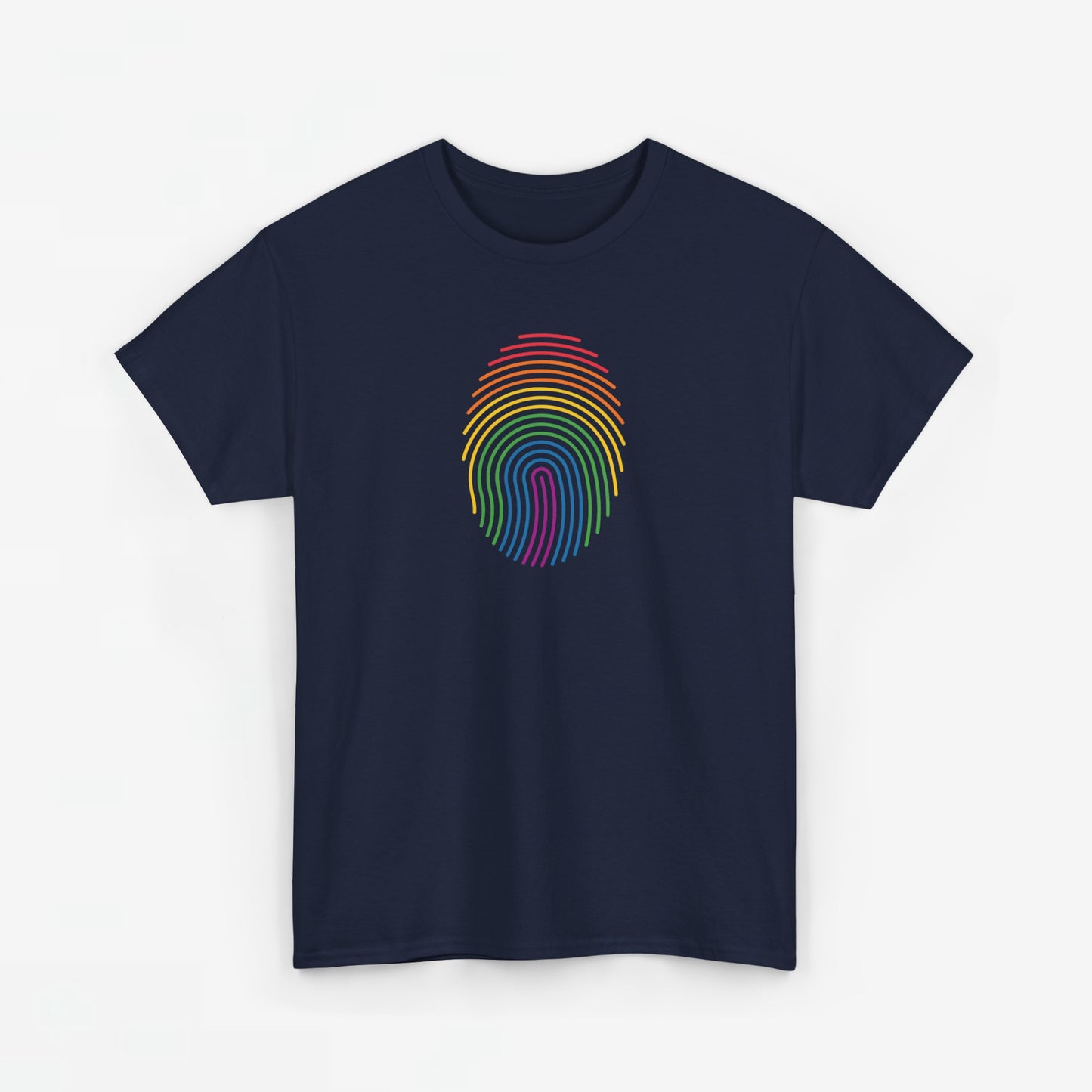 Gay Pride T-shirt - Regenboog Vingerafdruk - Oversized #37