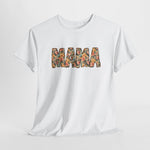 Wit oversized T-shirt met “MAMA” tekstprint midden op de borst