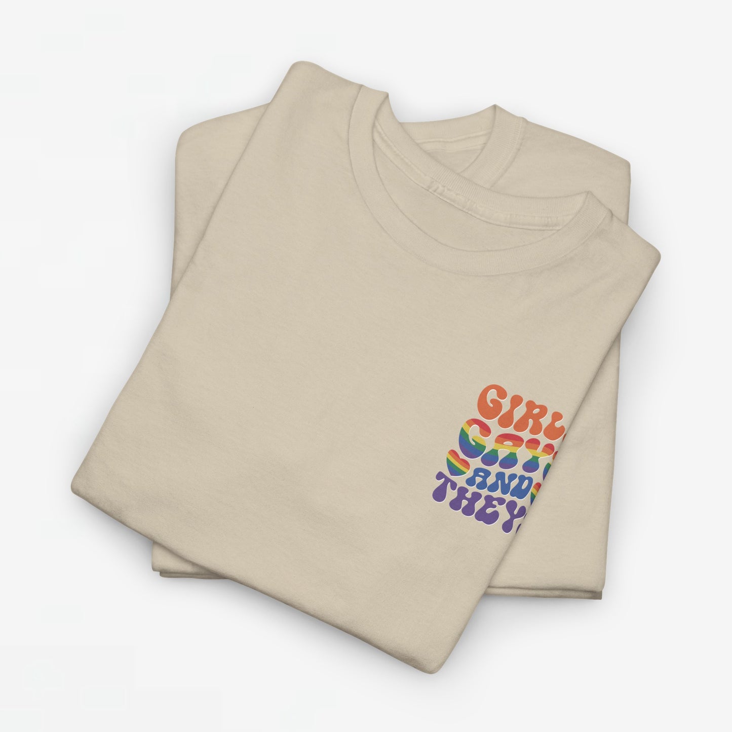 Gay Pride T-shirt - Girls Gays and Theys - Back Print - Oversized #21