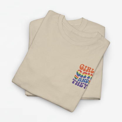 Gay Pride T-shirt - Girls Gays and Theys - Back Print - Oversized #21