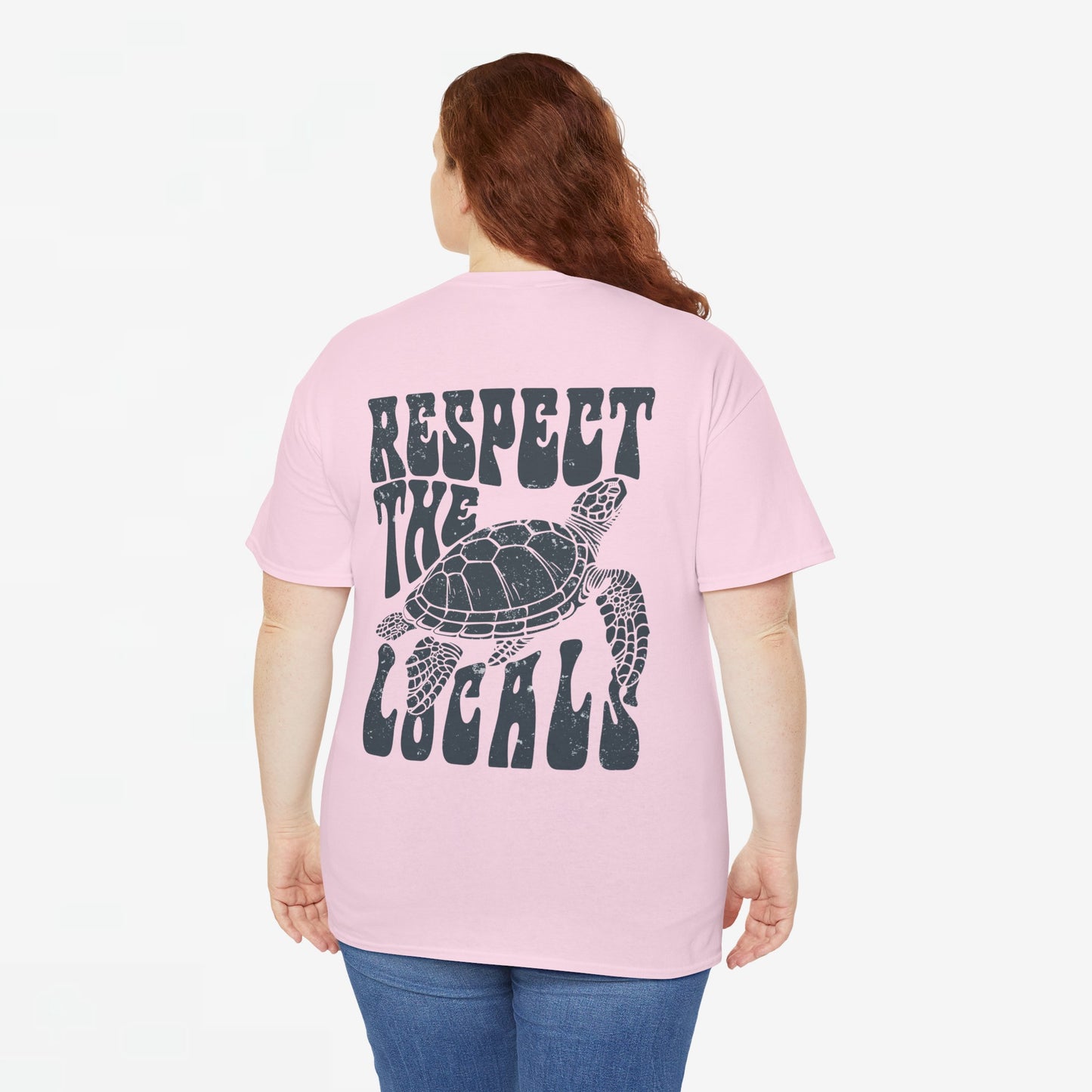 Zomer T-shirt voor Dames - Skrrtshirt Zomervakantie Oversized Tee #11 - Respect the locals