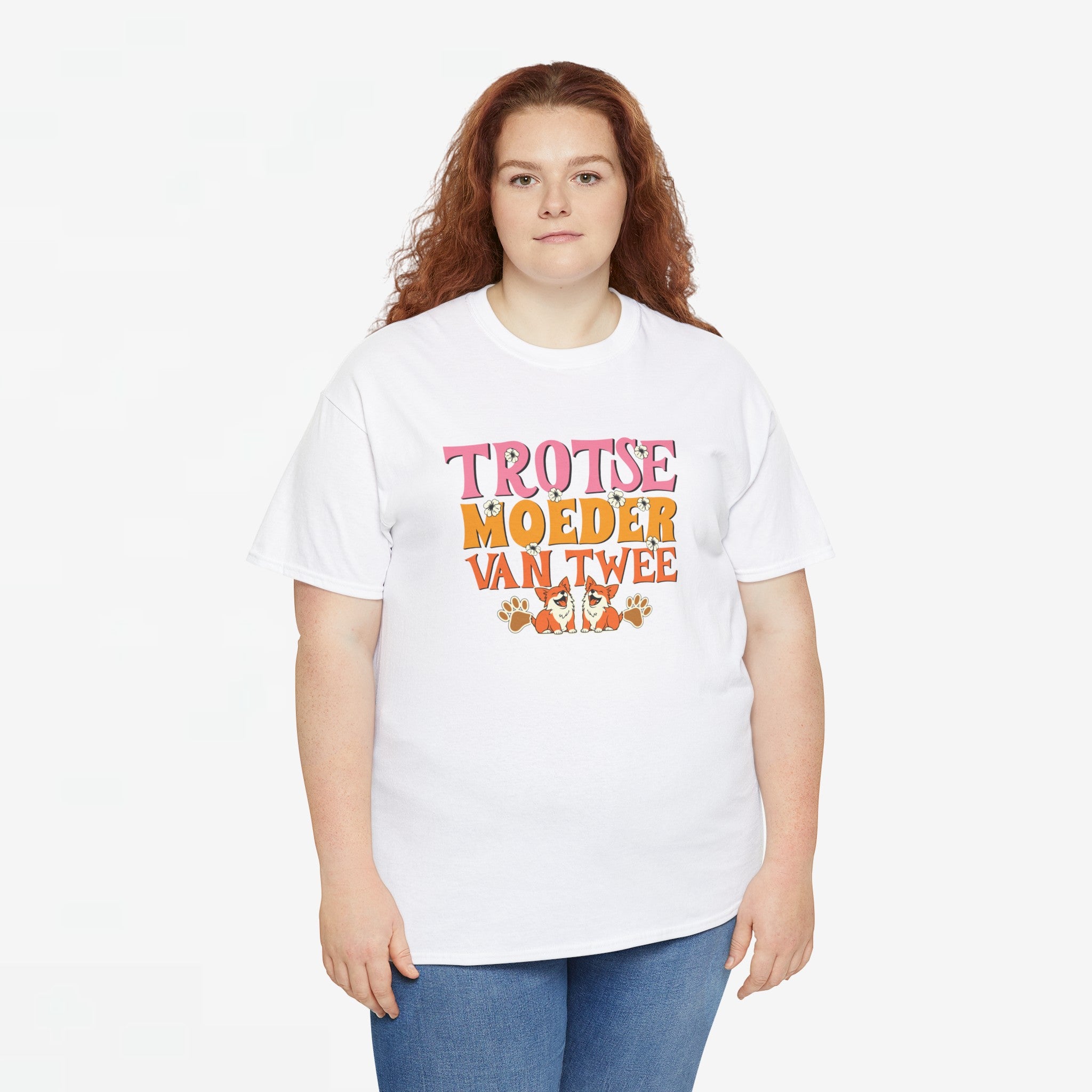 Moederdag Mama Cadeau - T-shirt - Trotse Moeder van Twee - Oversized - #95