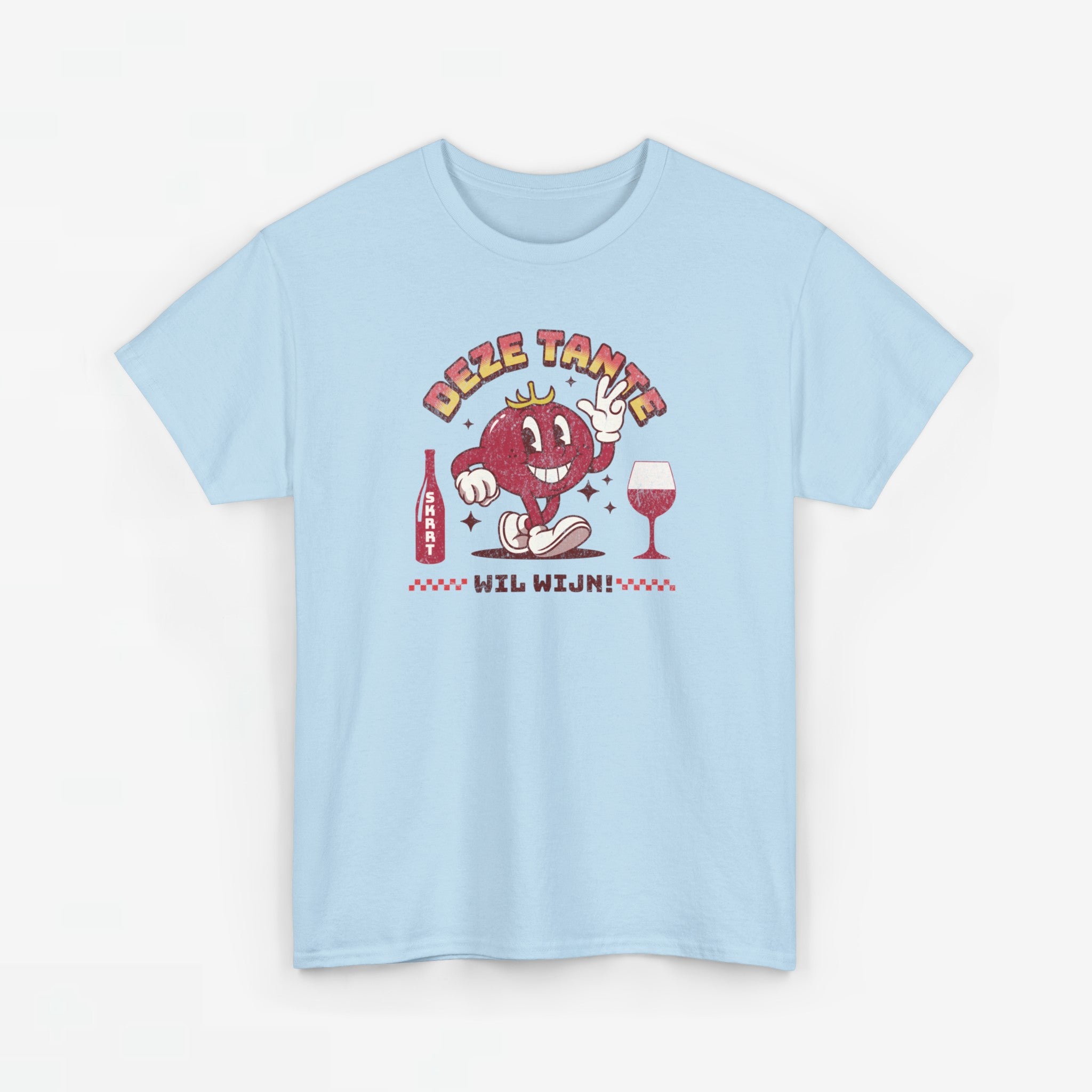 Moederdag Mama Cadeau - T-shirt - Deze Tante Wil Wijn - Oversized - #96