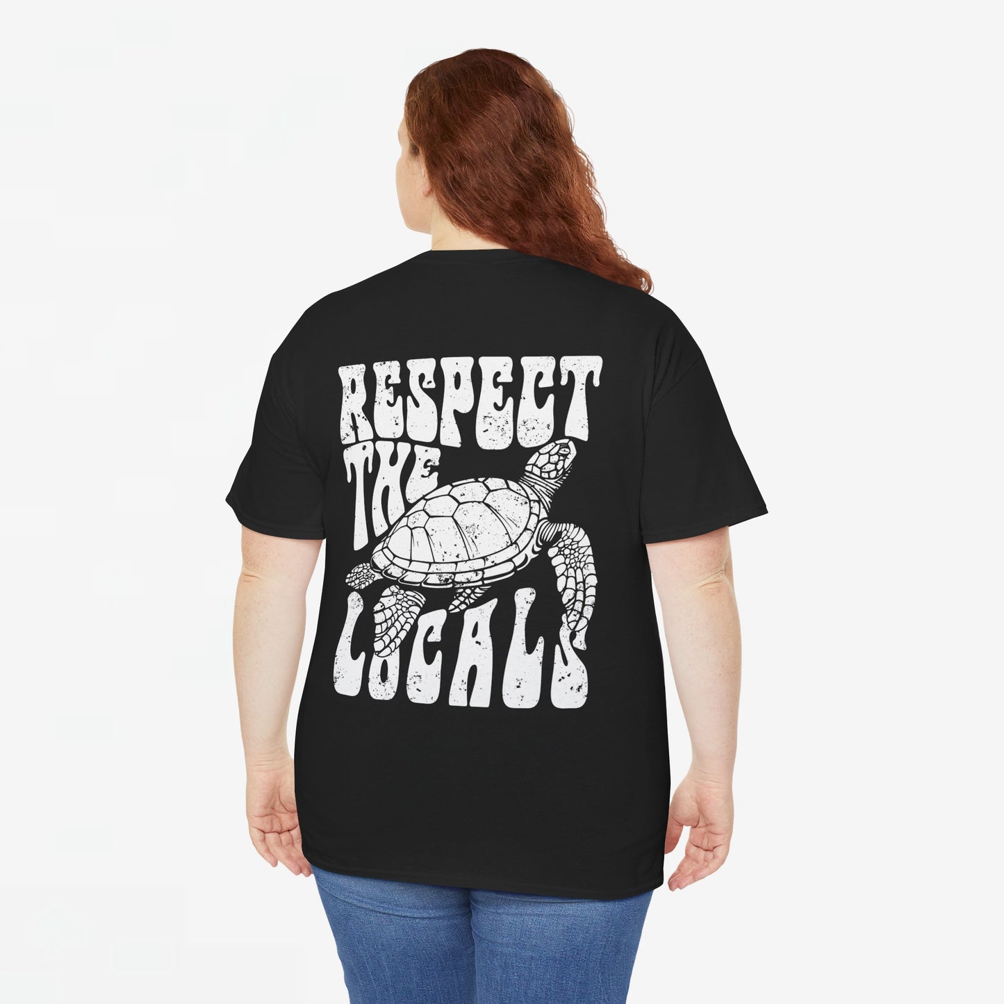 Zomer T-shirt voor Dames - Skrrtshirt Zomervakantie Oversized Tee #12 - Respect the locals