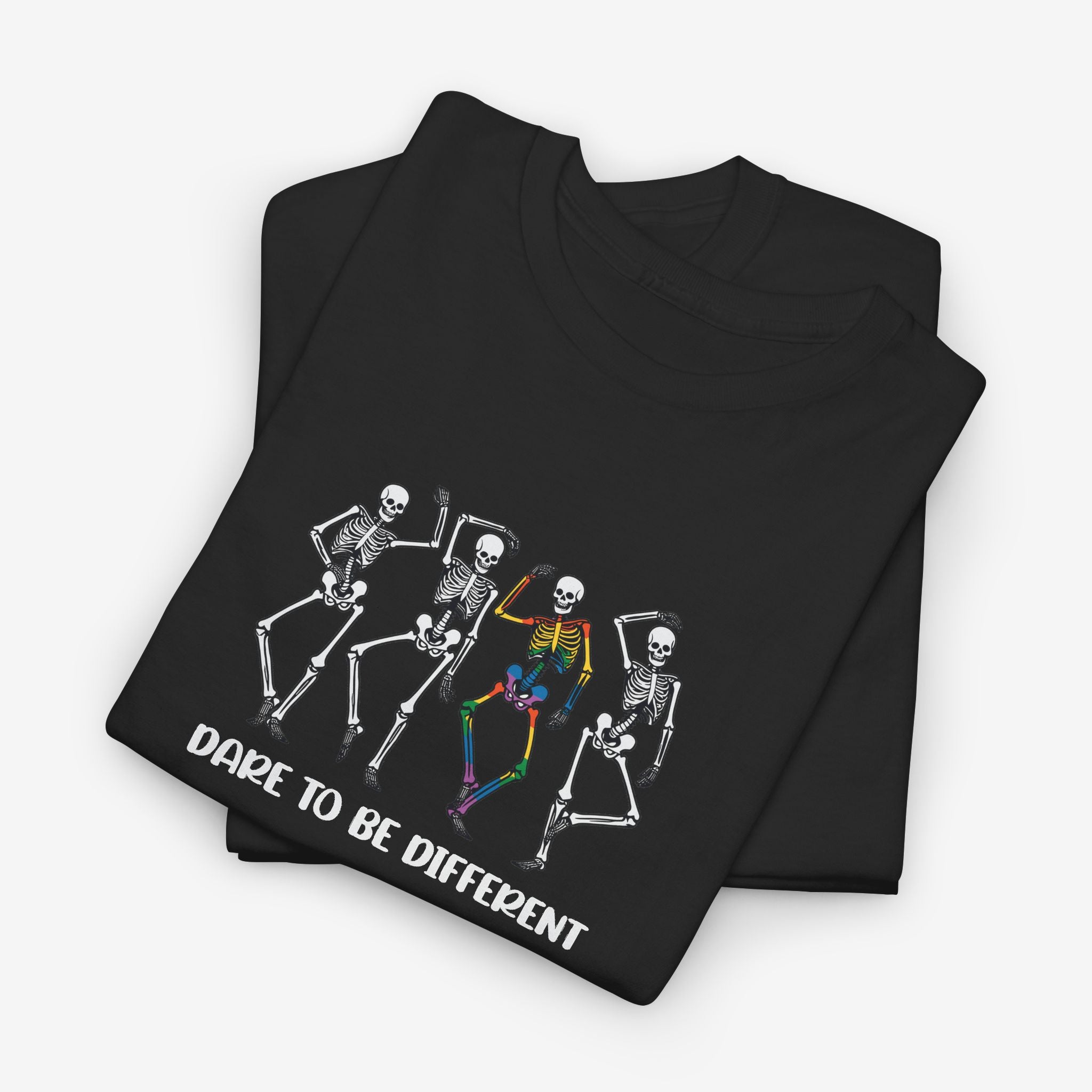 Gay Pride T-shirt - Skelet Dare to be different | SkrrtShirt