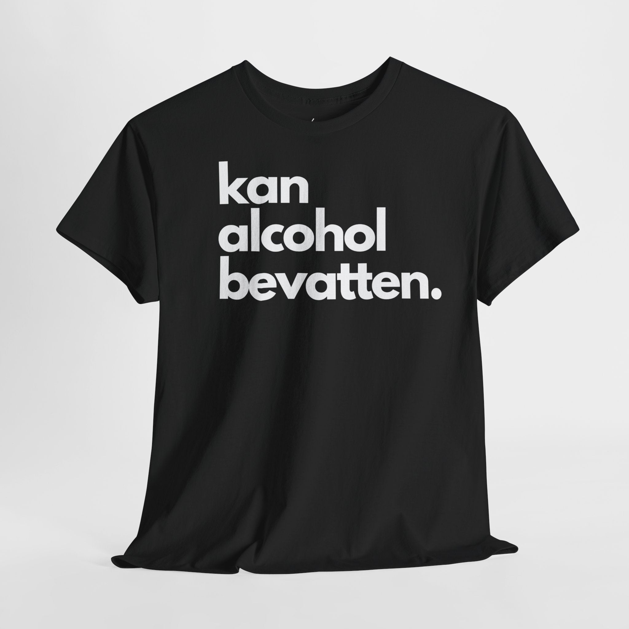 Kan Alcohol Bevatten | Front Print | Koningsdag T-shirt | Oversized