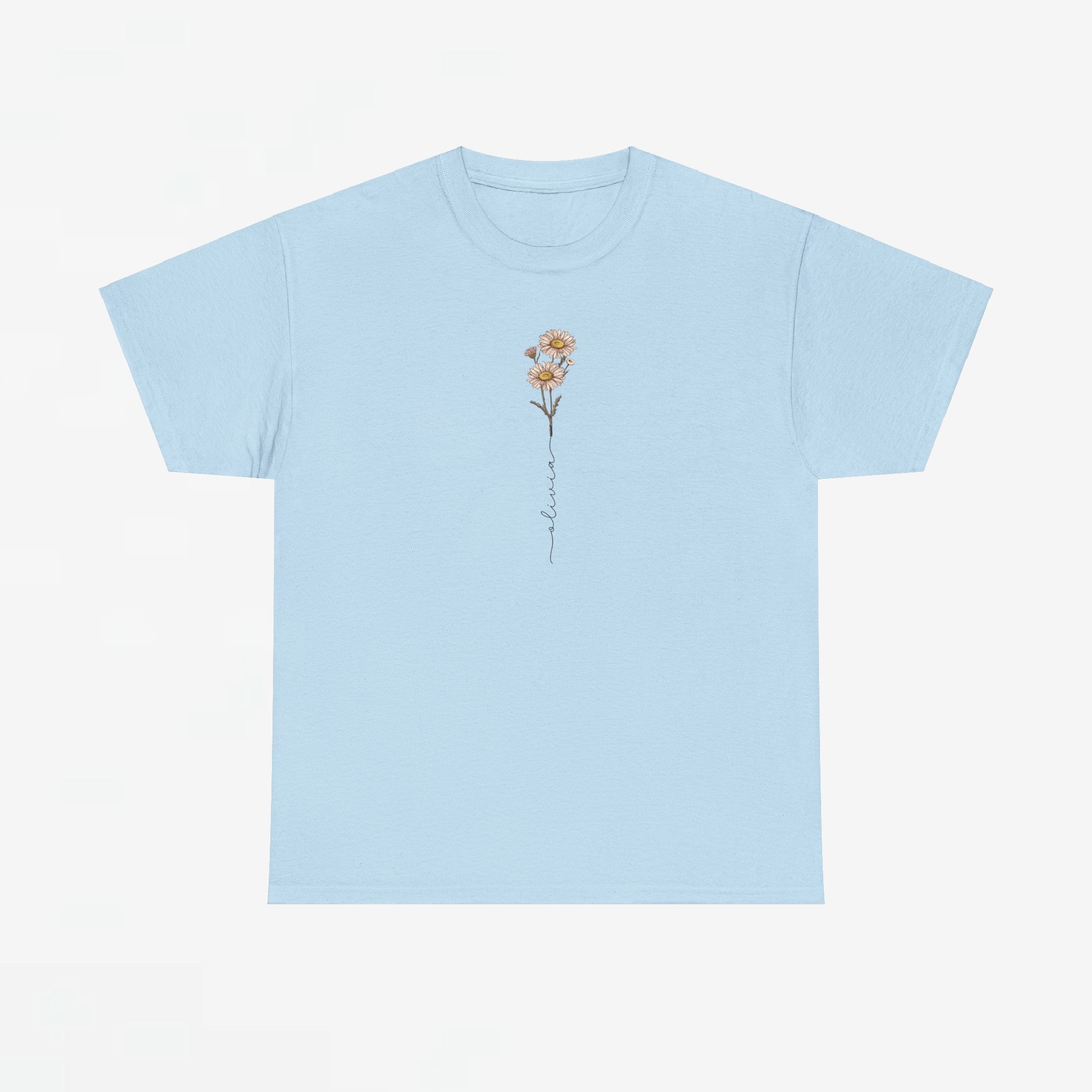 Gepersonaliseerde Moederdag Mama Cadeau - T-shirt - Geboortemaand bloem met naam