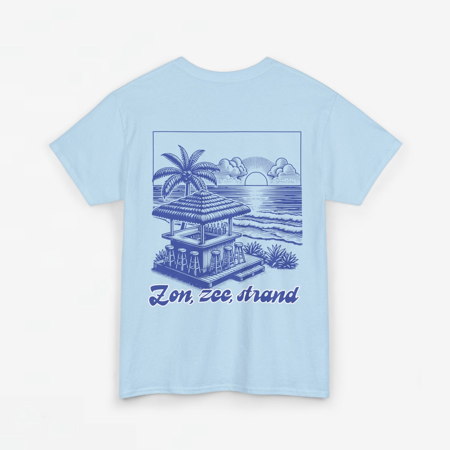 Zomer T-shirt voor Dames - Skrrtshirt Zomervakantie Oversized Tee #5- Zon, Zee, Strand