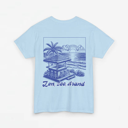 Zomer T-shirt voor Dames - Skrrtshirt Zomervakantie Oversized Tee #5- Zon, Zee, Strand