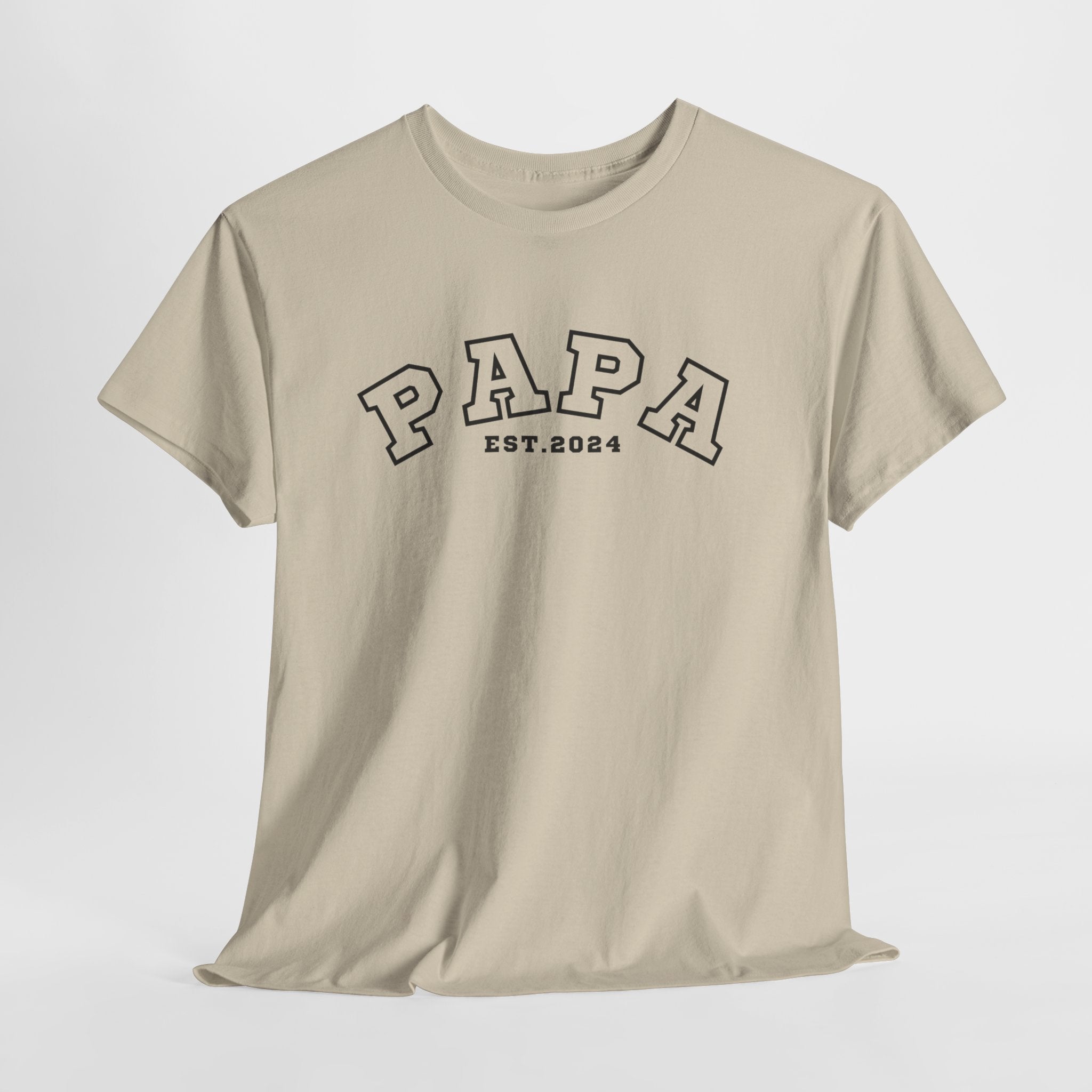 Gepersonaliseerde Vaderdag Papa Cadeau - T-shirt - Papa - EST [Jaar]