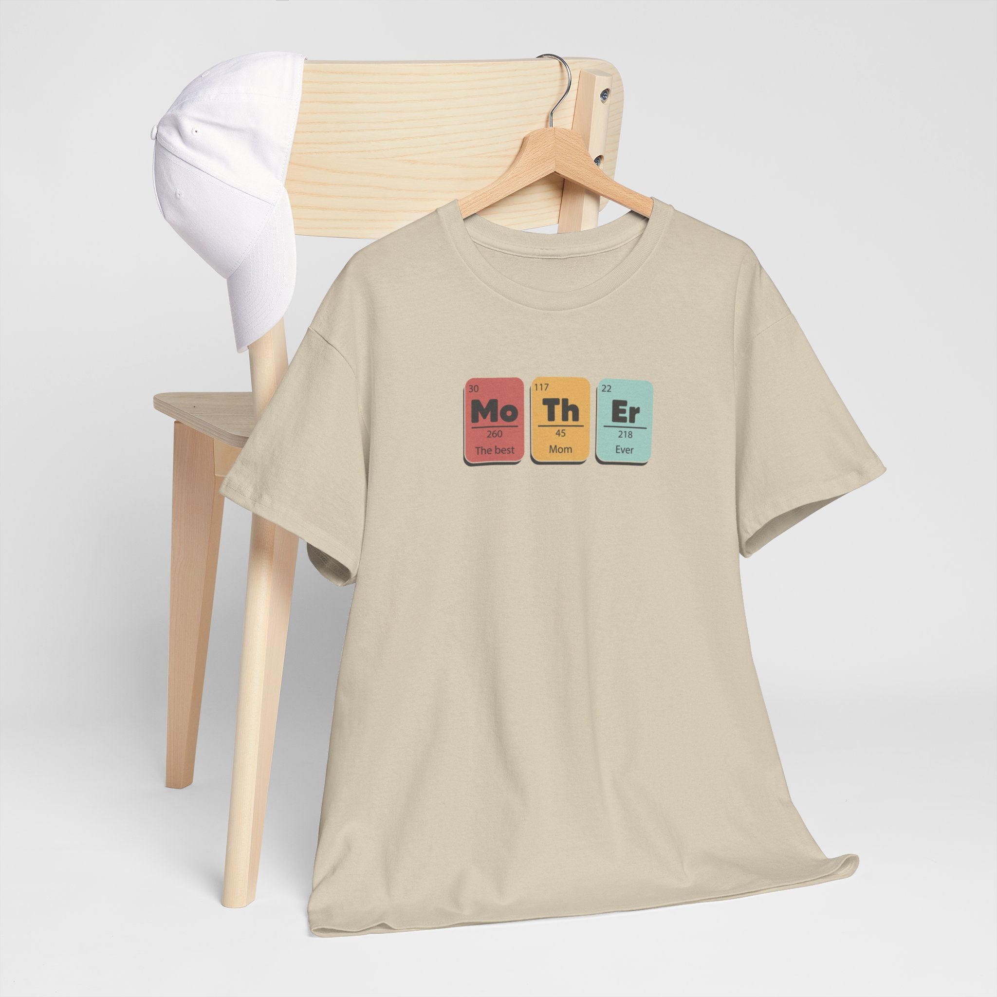 Moederdag Mama Cadeau - T-shirt - Periodiek Systeem Best Mom Ever - Oversized - #56
