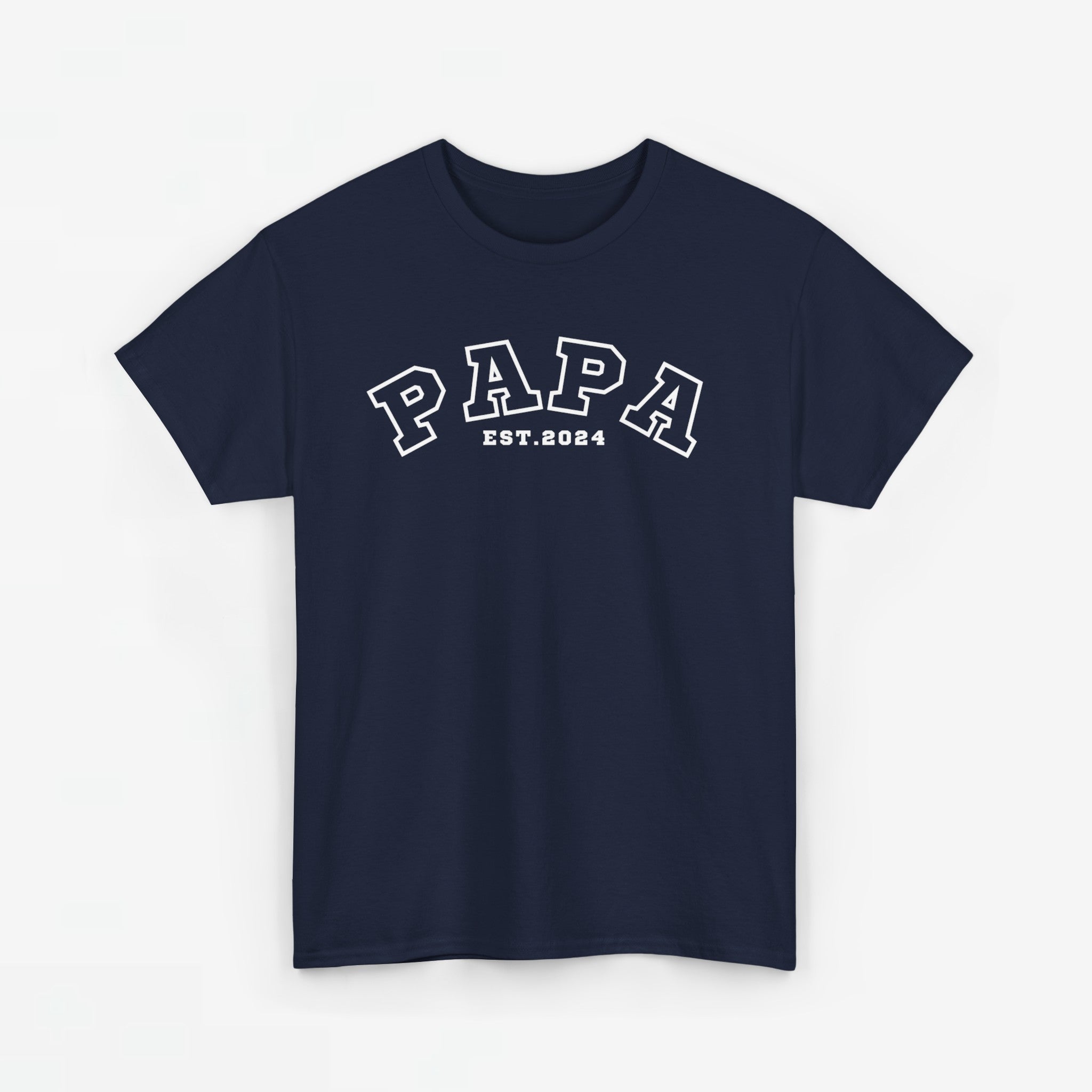 Gepersonaliseerde Vaderdag Papa Cadeau - T-shirt - Papa - EST [Jaar]